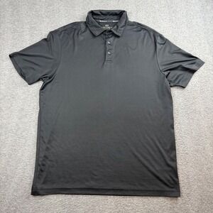Rorie‎ Whelan Golf Polo Shirt Men's Large Black Performance Stretch Short Sleeve